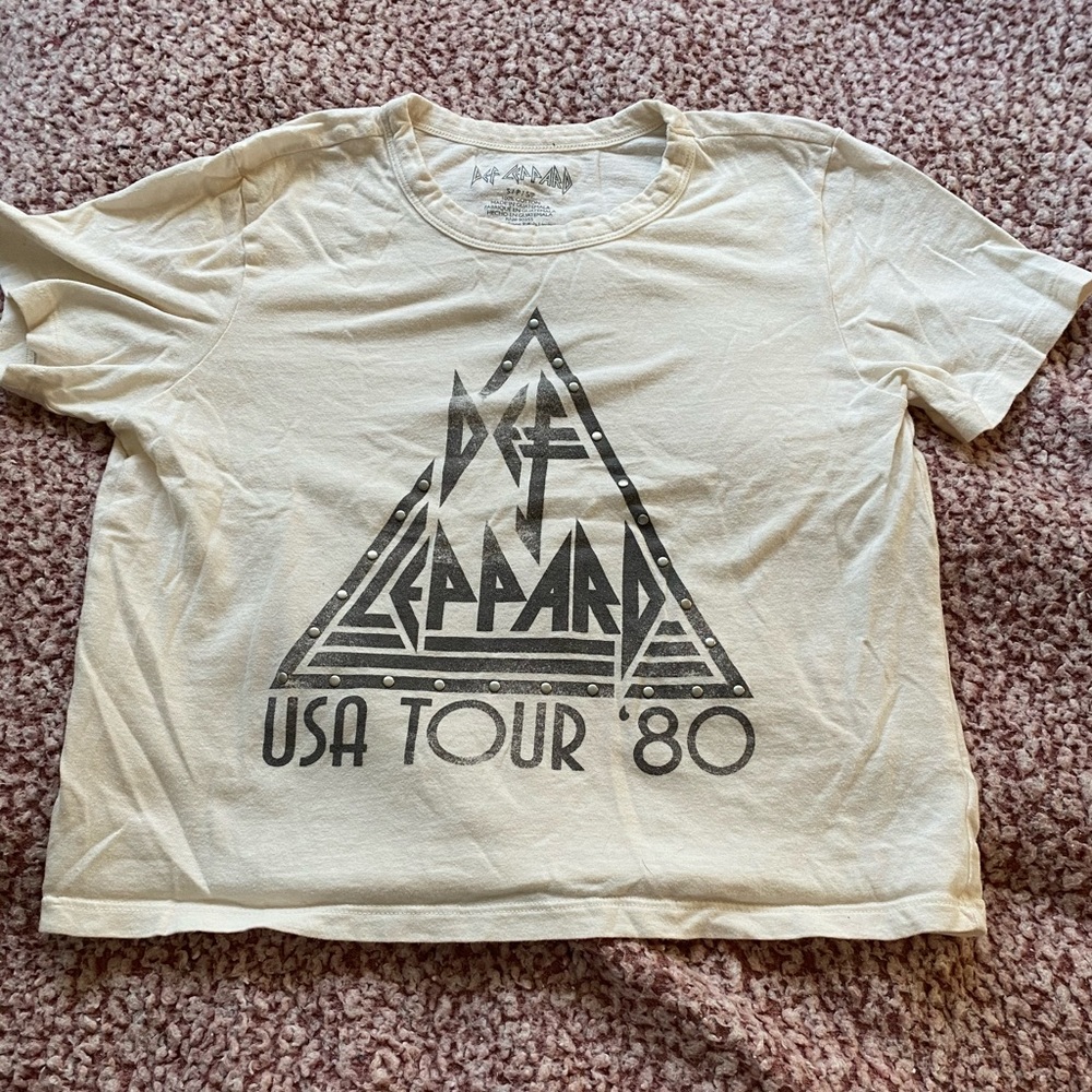 Def Leppard crop top